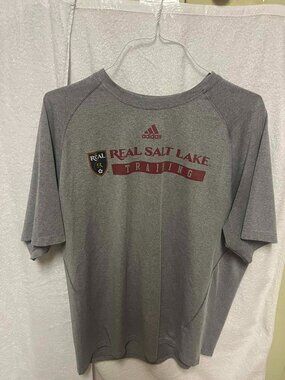 Real Salt Lake Training Adidas grey shirt sz XL
